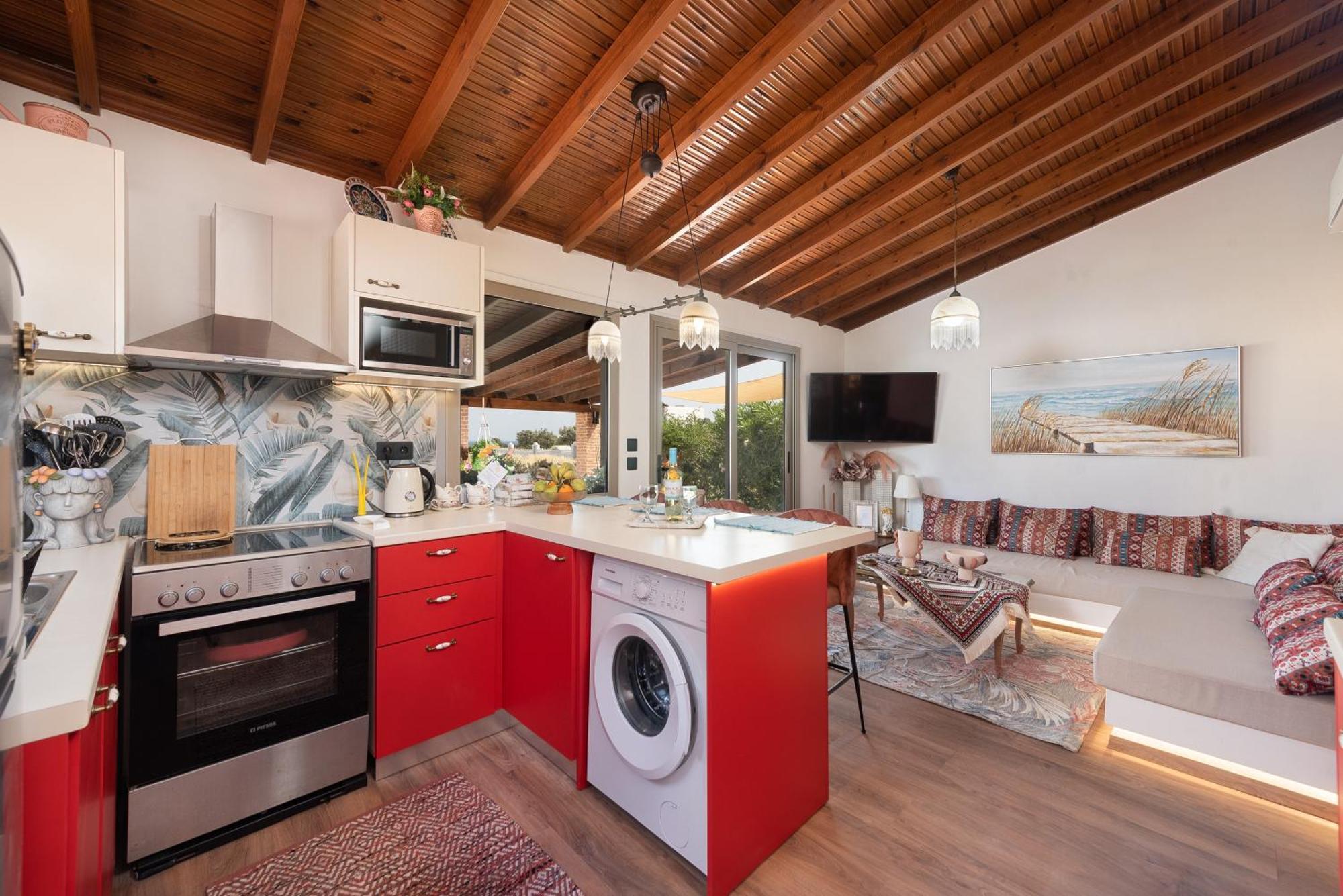 Aelia Sea View Bungalow غينادي المظهر الخارجي الصورة